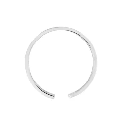 Bague Ajustable Abid Acier Blanc