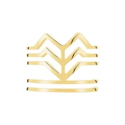 Bague Ajustable Adel Acier Doré