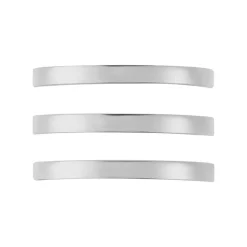 Bague Ajustable Adel Acier Blanc