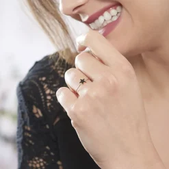 Bague Aliciana Argent Rose Oxyde De Zirconium