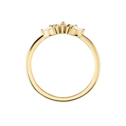 Bague Amazonia Plaqué Or Jaune Oxyde De Zirconium