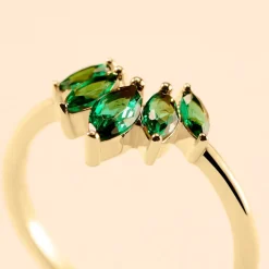 Bague Amazonia Plaqué Or Jaune Oxyde De Zirconium