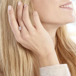 Bague Ambrose Argent Bicolore Oxyde De Zirconium