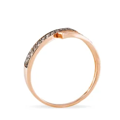 Bague Amelie Or Rose Rubis Et Diamant