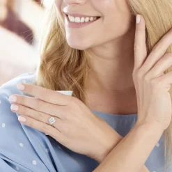 Bague Anasthase Argent Blanc Oxyde De Zirconium