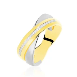 Bague Andrette Or Bicolore Diamant