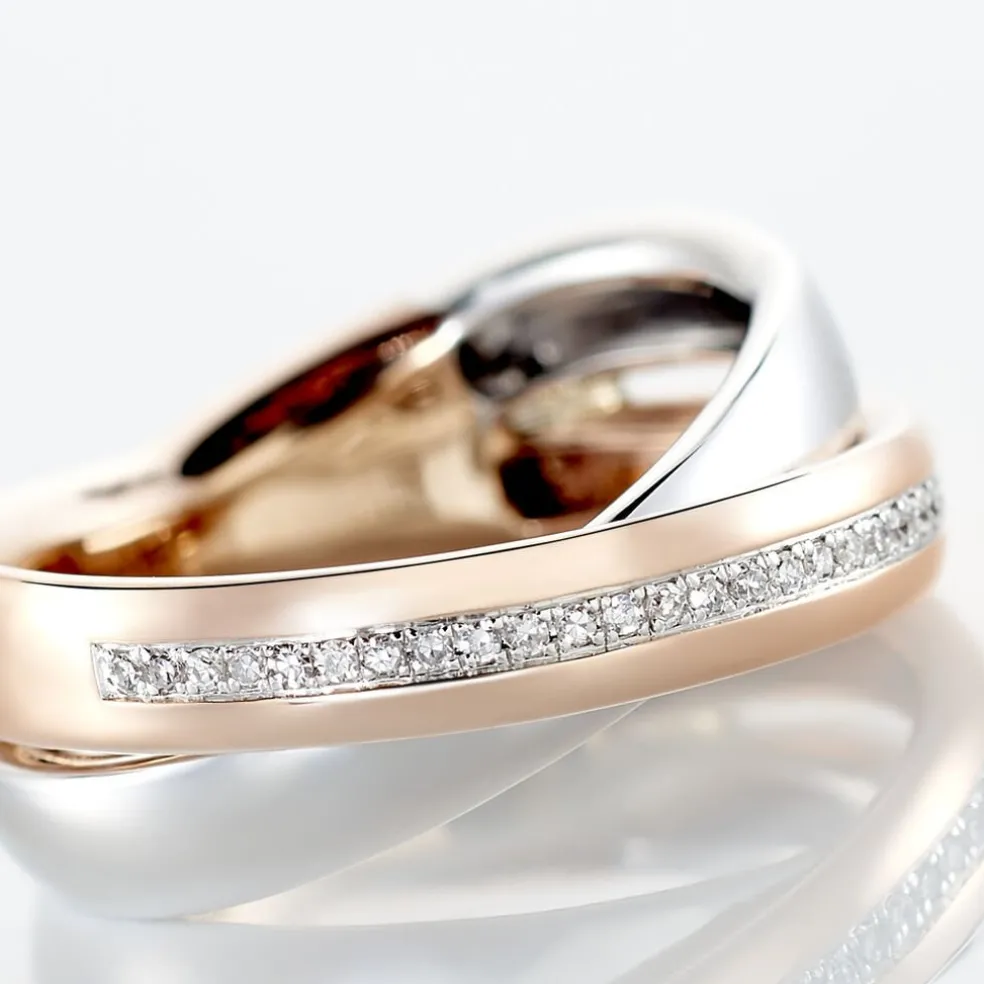 Bague Andrette Or Bicolore Diamant