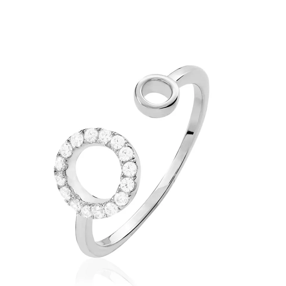 Bague Andria Argent Blanc Oxyde De Zirconium