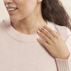 Bague Andria Argent Blanc Oxyde De Zirconium