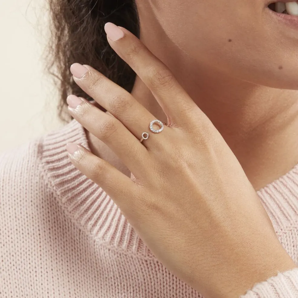 Bague Andria Argent Blanc Oxyde De Zirconium