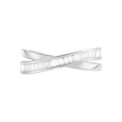 Bague Anelyse Or Blanc Oxyde De Zirconium