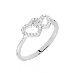 Bague Anne-ael Argent Blanc Oxyde De Zirconium
