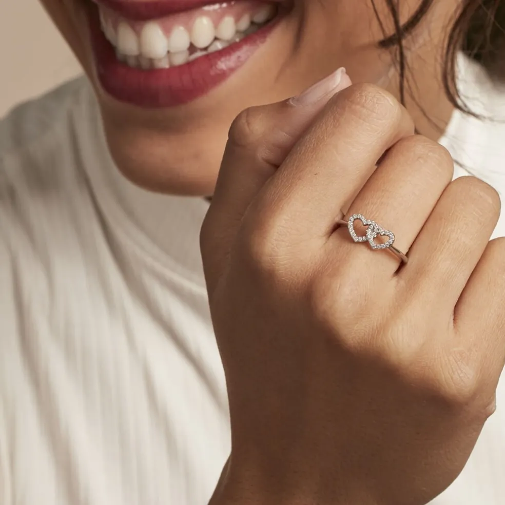 Bague Anne-ael Argent Blanc Oxyde De Zirconium