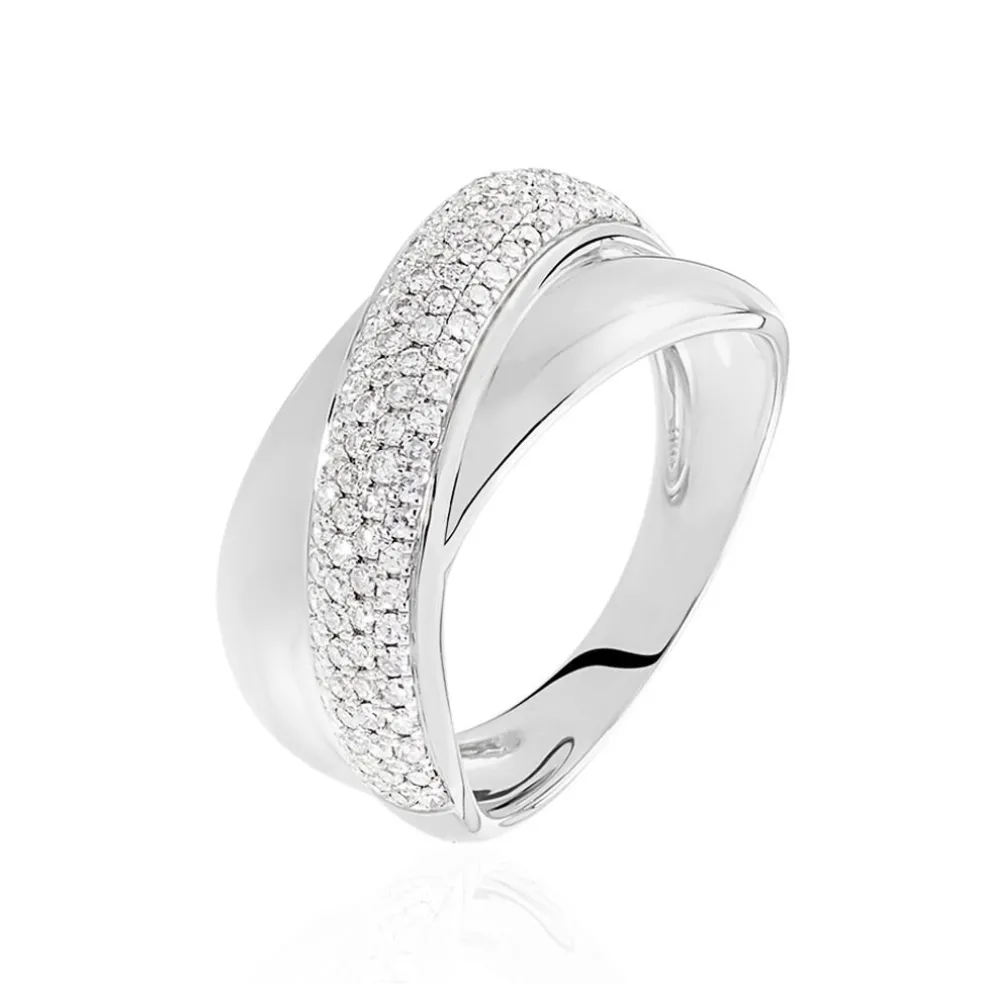 Bague Annoncia Or Blanc Diamant