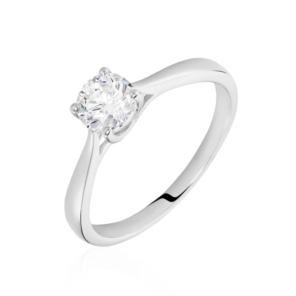 Bague Aphrodite Ld Platine Blanc Diamant Synthétique