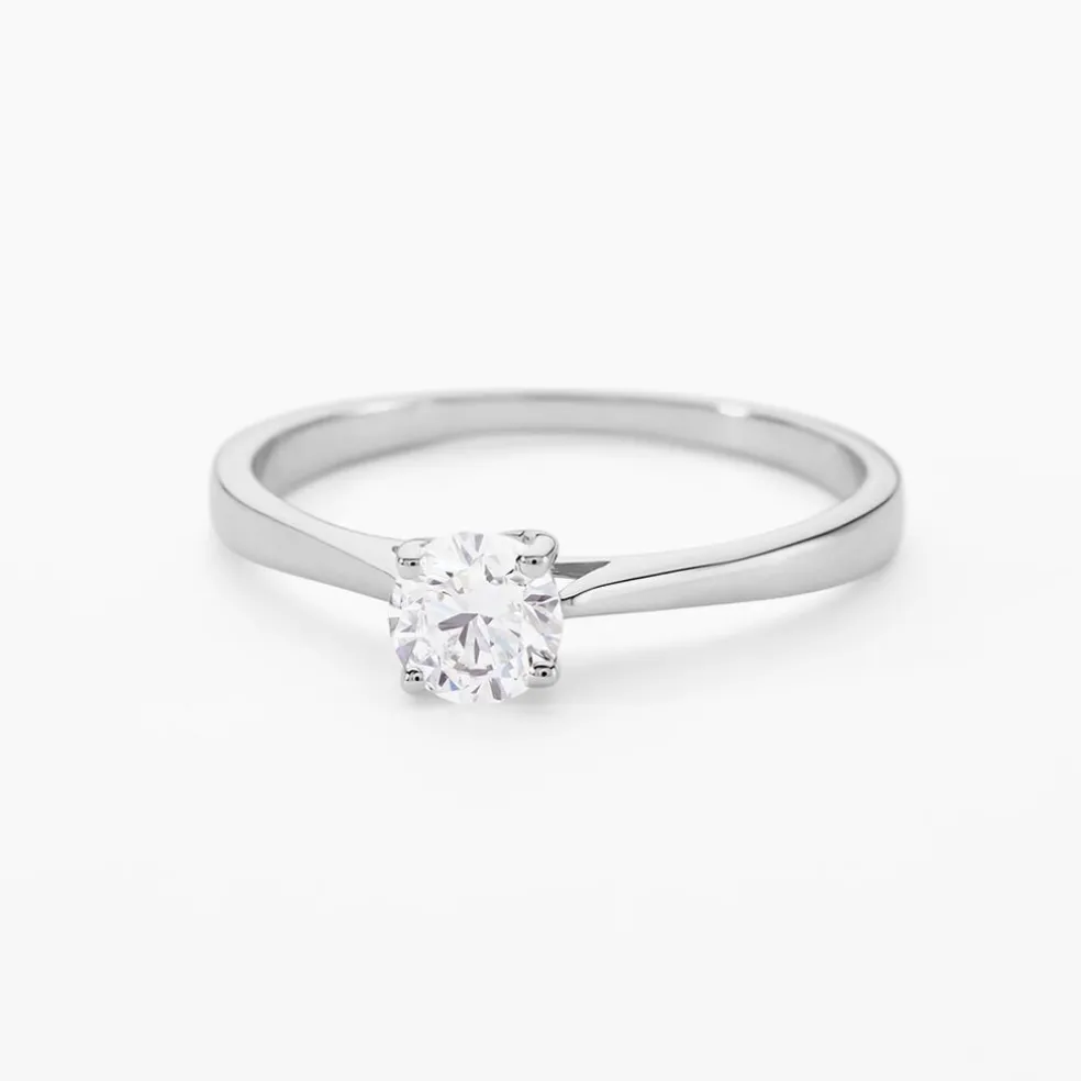 Bague Aphrodite Ld Platine Blanc Diamant Synthétique