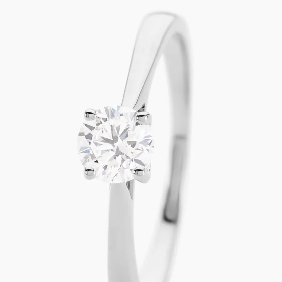 Bague Aphrodite Ld Platine Blanc Diamant Synthétique