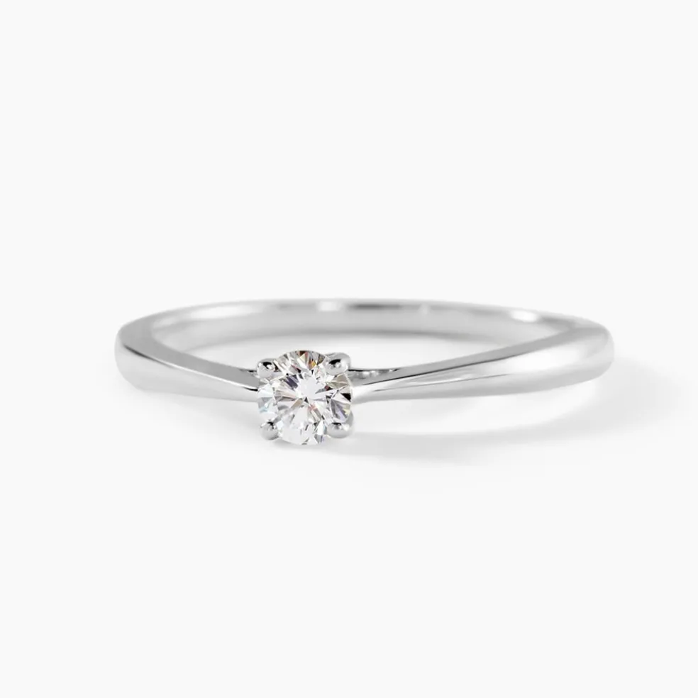 Bague Aphrodite Ld Platine Blanc Diamant Synthétique