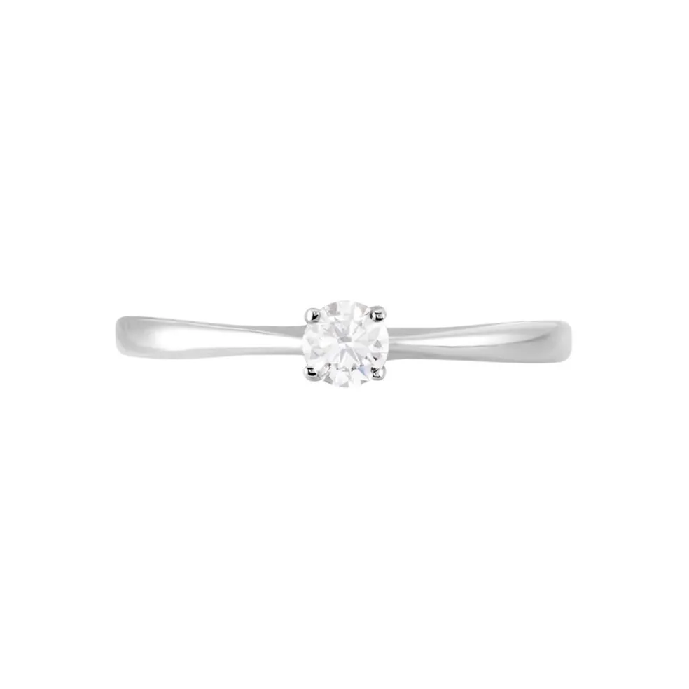 Bague Aphrodite Ld Platine Blanc Diamant Synthétique