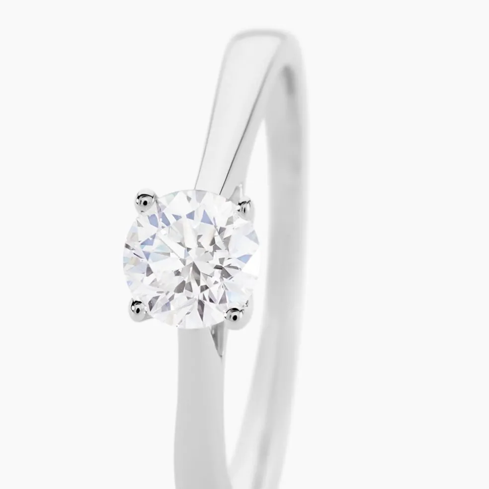 Bague Aphrodite Ld Platine Blanc Diamant Synthétique