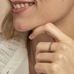 Bague Aquila Argent Blanc