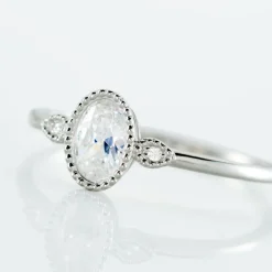 Bague Argent Blanc Afonso Oxyde De Zirconium