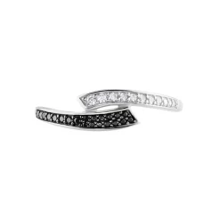 Bague Argent Blanc Agafya Oxydes De Zirconium