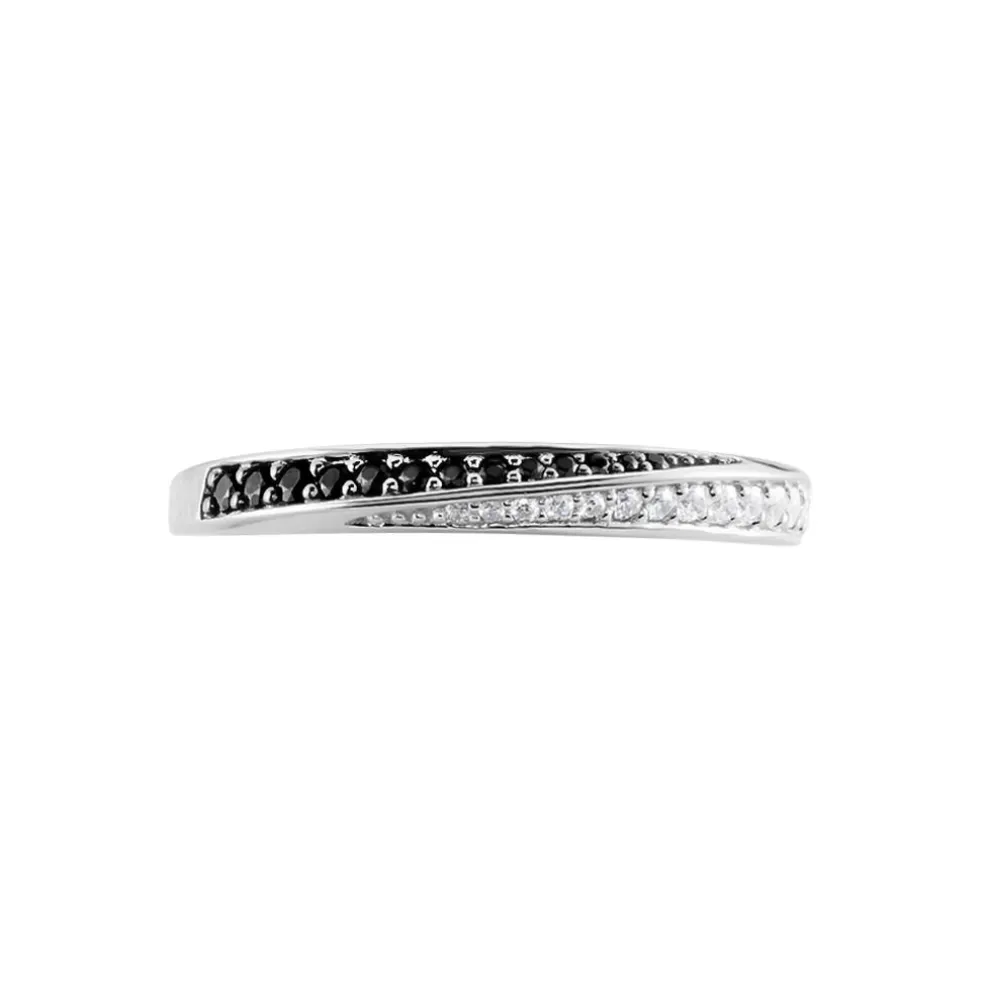 Bague Argent Blanc Agoston Oxydes De Zirconium