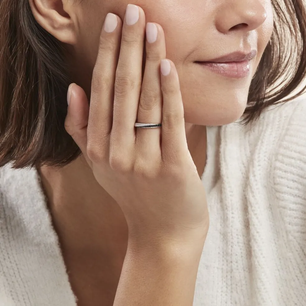 Bague Argent Blanc Agoston Oxydes De Zirconium