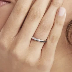 Bague Argent Blanc Agoston Oxydes De Zirconium