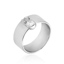 Bague Argent Blanc Ainslie Oxyde De Zirconium