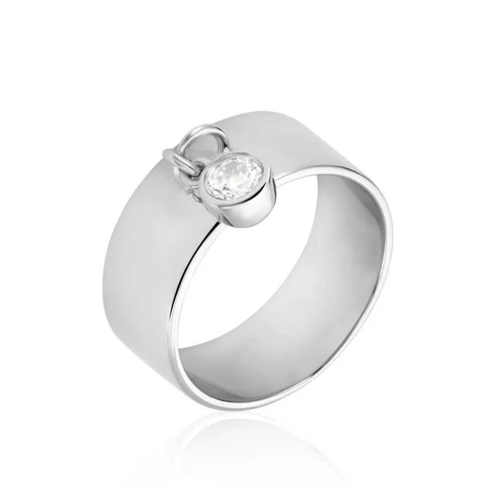 Bague Argent Blanc Ainslie Oxyde De Zirconium
