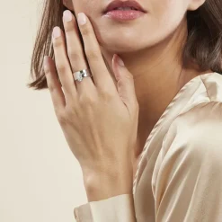 Bague Argent Blanc Ainslie Oxyde De Zirconium
