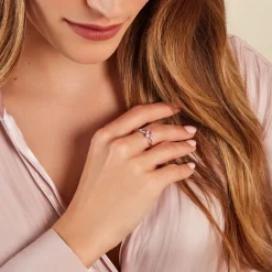 Bague Argent Blanc Atieno Oxyde De Zirconium