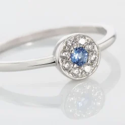 Bague Argent Blanc Auxana Oxyde De Zirconium