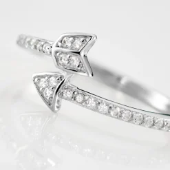 Bague Argent Blanc Caolan Oxydes De Zirconium