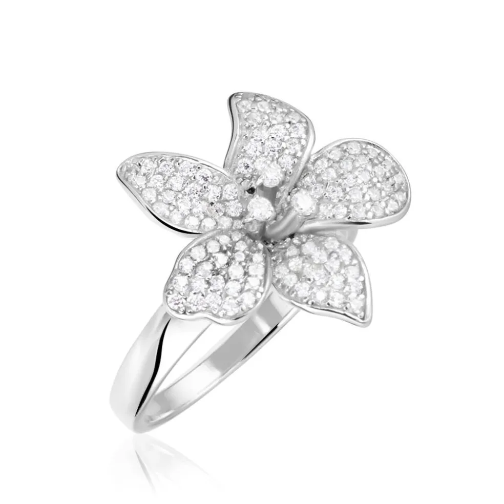 Bague Argent Blanc Catherine Oxydes De Zirconium