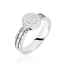 Bague Argent Blanc Cayley Oxydes De Zirconium