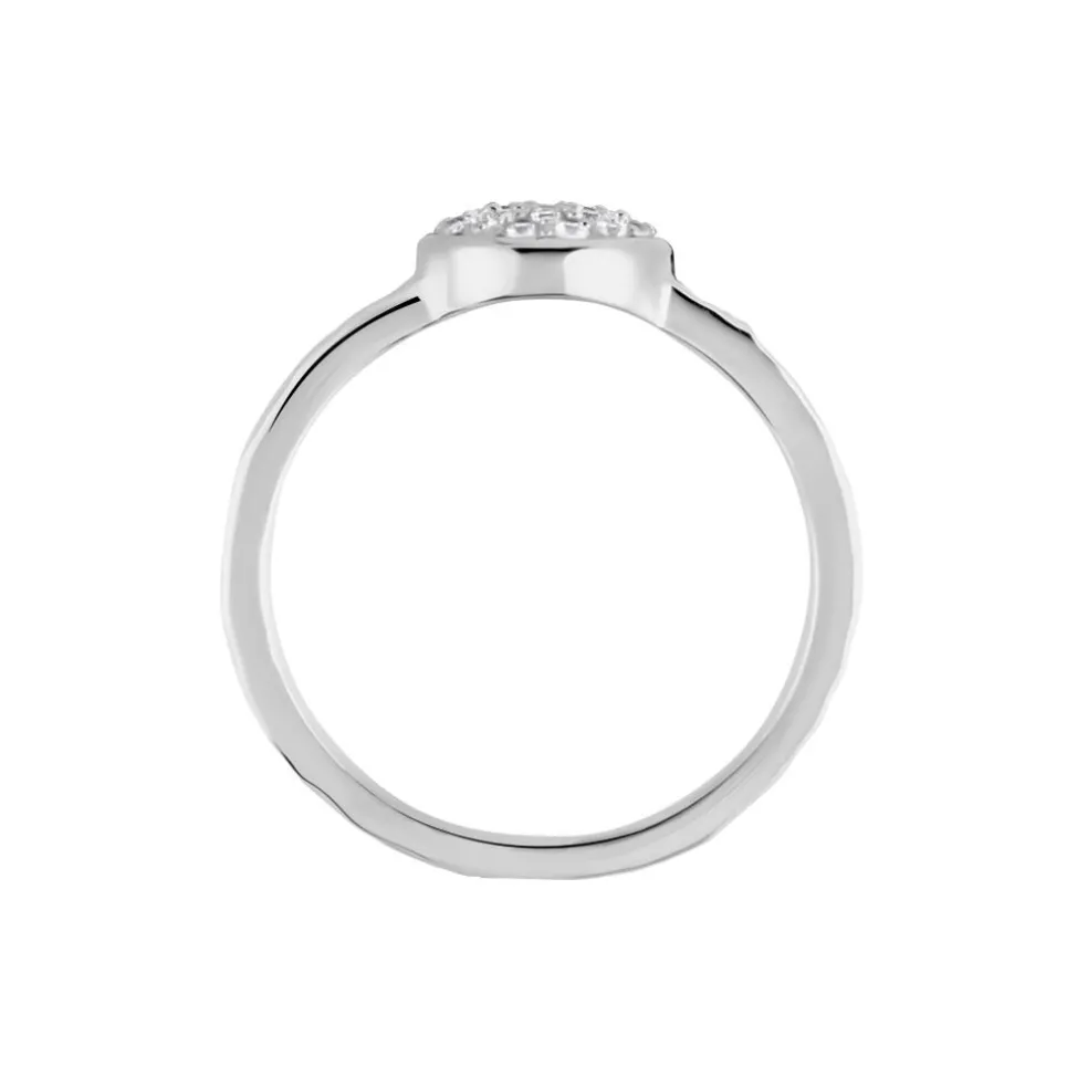 Bague Argent Blanc Cayley Oxydes De Zirconium