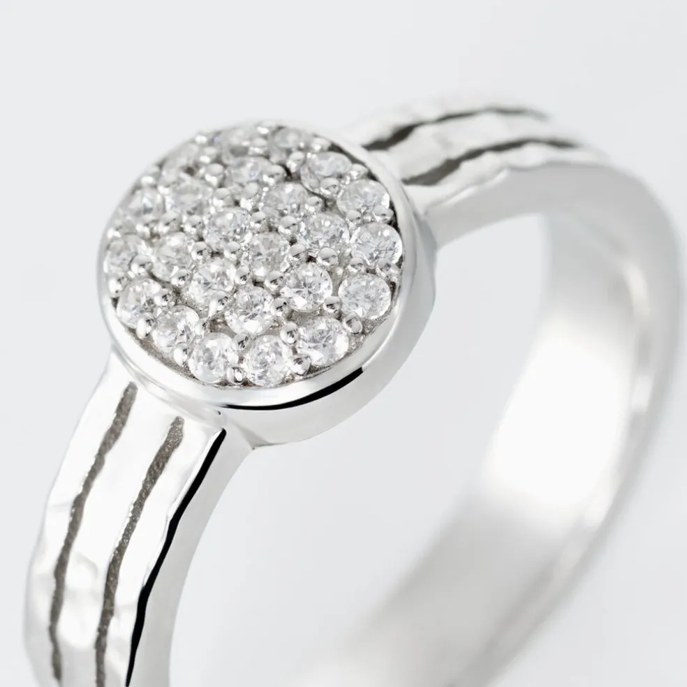 Bague Argent Blanc Cayley Oxydes De Zirconium