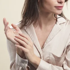 Bague Argent Blanc Coby Oxydes De Zirconium