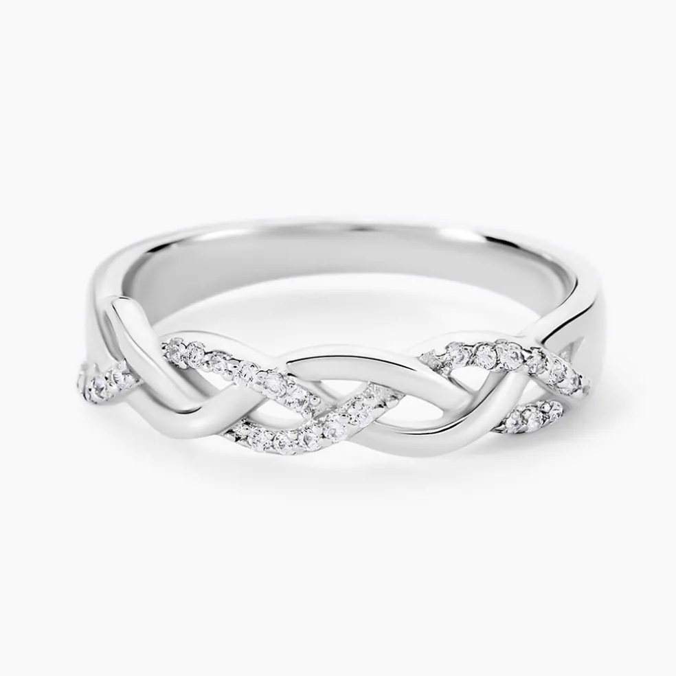 Bague Argent Blanc Cyriaca Oxydes De Zirconium