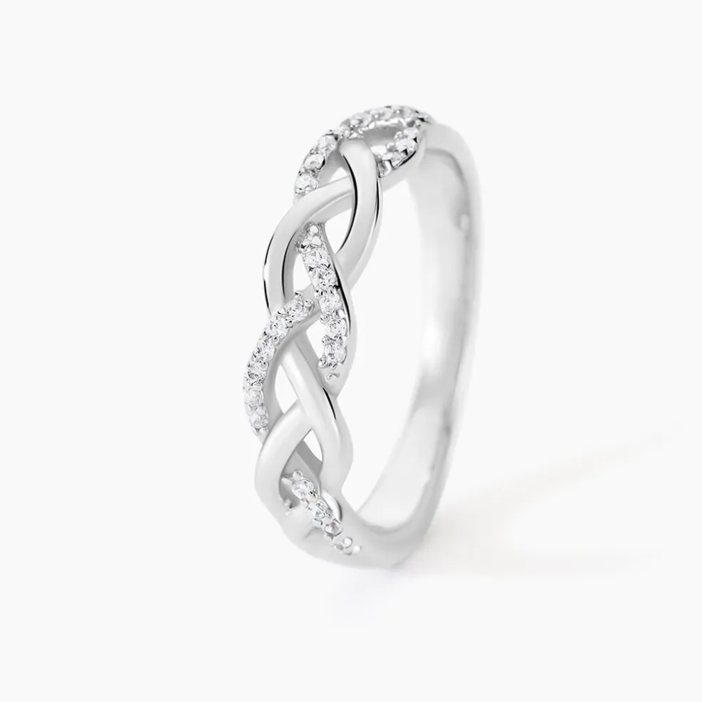 Bague Argent Blanc Cyriaca Oxydes De Zirconium
