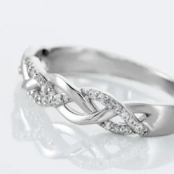 Bague Argent Blanc Cyriaca Oxydes De Zirconium