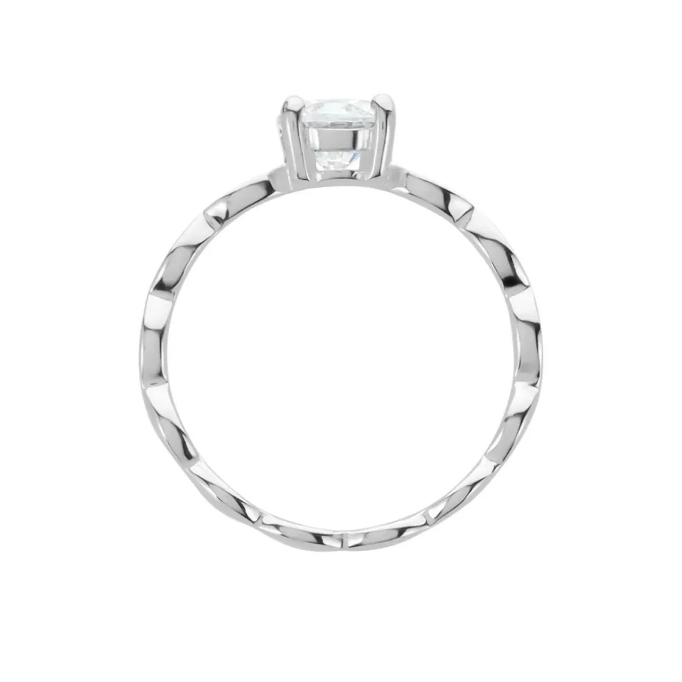 Bague Argent Blanc Kurt Oxyde De Zirconium