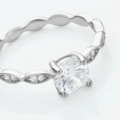 Bague Argent Blanc Kurt Oxyde De Zirconium