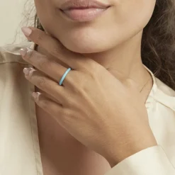 Bague Argent Blanc Samba