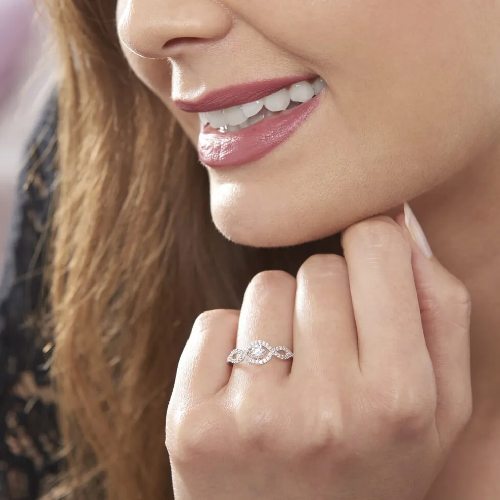 Bague Argent Katerina Oxydes De Zirconium