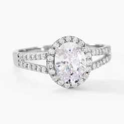 Bague Arjun Or Blanc Oxyde De Zirconium