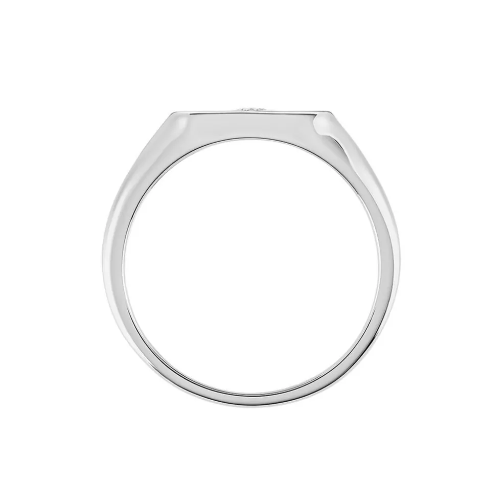 Bague Astre Precieux Argent Blanc Oxyde De Zirconium